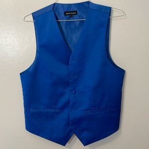 Alberto Cardinali blue.suit vest Size: Small EUC